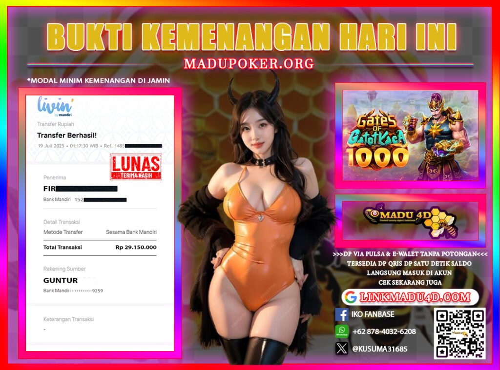 BUKTI JP MADU 19 JULI 2025