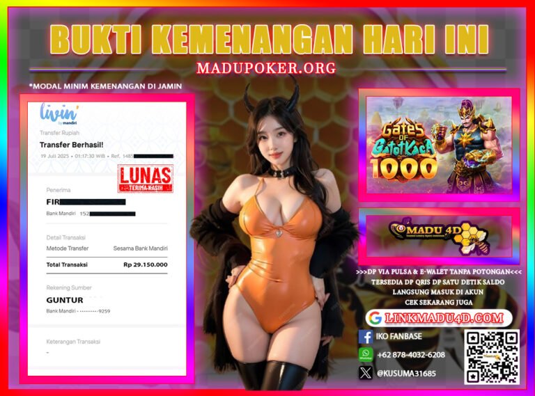 BUKTI JP MADU 19 JULI 2025
