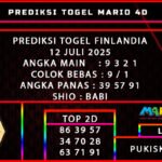 PREDIKSI TOGEL FINLANDIA POOLS 12 JULI 2025