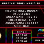 PREDIKSI TOGEL INDOSAT POOLS 21 JULI 2025