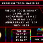 PREDIKSI TOGEL INDOSAT POOLS 23 JULI 2025