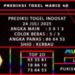 PREDIKSI TOGEL INDOSAT POOLS 24 JULI 2025