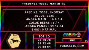 PREDIKSI TOGEL INDOSAT POOLS 26 JULI 2025