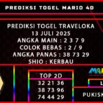 PREDIKSI TOGEL TRAVELOKA POOLS 13 JULI 2025