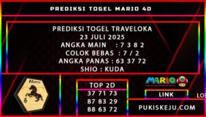 PREDIKSI TOGEL TRAVELOKA POOLS 23 JULI 2025